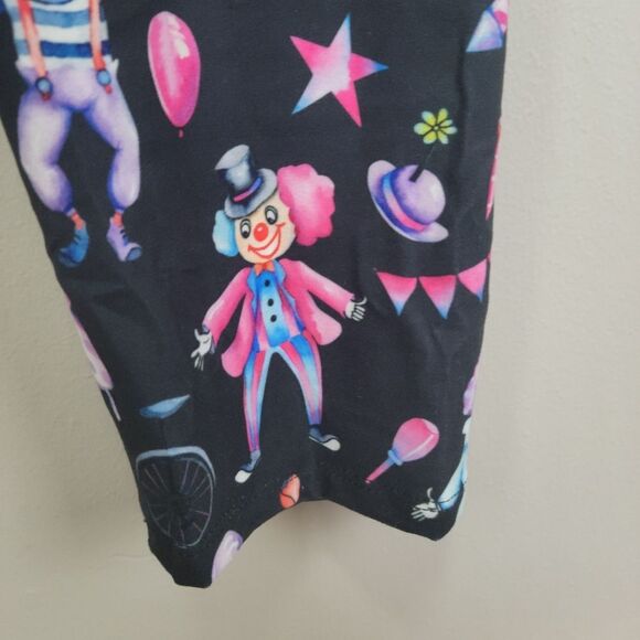 Bright Cheerful Clown Capri Leggings One‎  Size Fits All - Picture 5 of 6